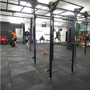 1000mmx 1000mmx 20mm Rubber Gym Flooring/Crossfit Rubber Flooring