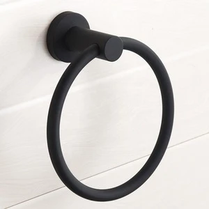 11932 Wall Mounted Bathroom Accessories Glossy Stainless Steel Towel Ring
