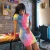 Import 121 Summer New fashion casual dress tie dye sexy night club dress onesie women skirt casual dresses from China