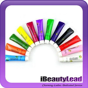 12ML nail art paint with 12 different colors 3D nail paint
