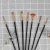 Import 15pcs/set short handle with black bag Art supplies wholesale artist paint brush with wooden handle from China