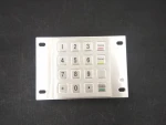 16 Keys Rugged desktop Metal Keyboard numeric atm keypad cover