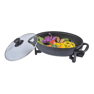 2 layers non-stick Electric oval Wok for Family