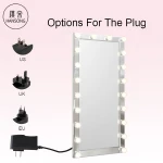 20 Led Bulbs Full Size Long Length Hollywood Modern Style Lighted Makeup Vanity Mirror