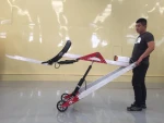 200kg capacity mini Electric aluminum alloy hydraulic manual pallet jack