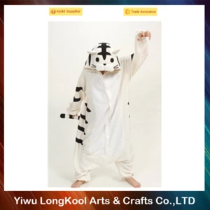 2016 New arrival hot selling christmas costume cosplay white tiger animal mascot