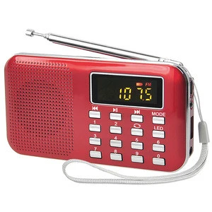 2017 new arrive thin portable mini speaker radio from china with usb/tf card music player outdoor dab radio speaker