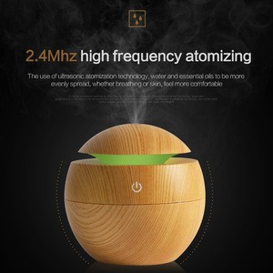 2018 Hot New 130ML USB Aroma Essential Oil Diffuser 7 Colors Light Ultrasonic Cool Mist Humidifier for Yoga Spa Office Home