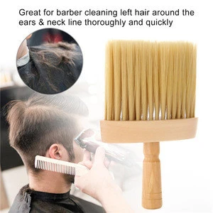 2018 New Type Neck Face Duster Brush Salon Hair Cleaning Sweep Brush Hair Cut Hairdressing Tool Facial Beard Shaving Brush