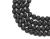 Import 2018 Wholesale Natural Stone Black lava Loose Beads for jewelry from China
