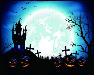 2019 Halloween Theme LED Lighting Art Painting Art Painting Canvas for Home Decoration