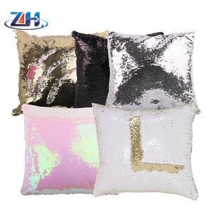 2019 New Arrival Best Gifts High quality Customized DIY Blank Sublimation Magic Pillow case with Reversible Sequin Square