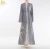 Import 2019 New Maxi Modern Abaya Embroidery Islamic clothing Black Open Kimono from China