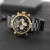 Import 2020 Luxury gold men&#39;s quartz stainless steel watches SKONE chronograph quartz watch from China