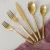 2020 Mirror Polish Rose Gold Cutlery Set for Wedding Events Rental Table Decor with Butter Bread Knife Dessert Spoon Flatware