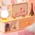 Import 2020 New Pink Style DIY Educational Furniture House Toys Wooden Miniature Doll House For Girl from China