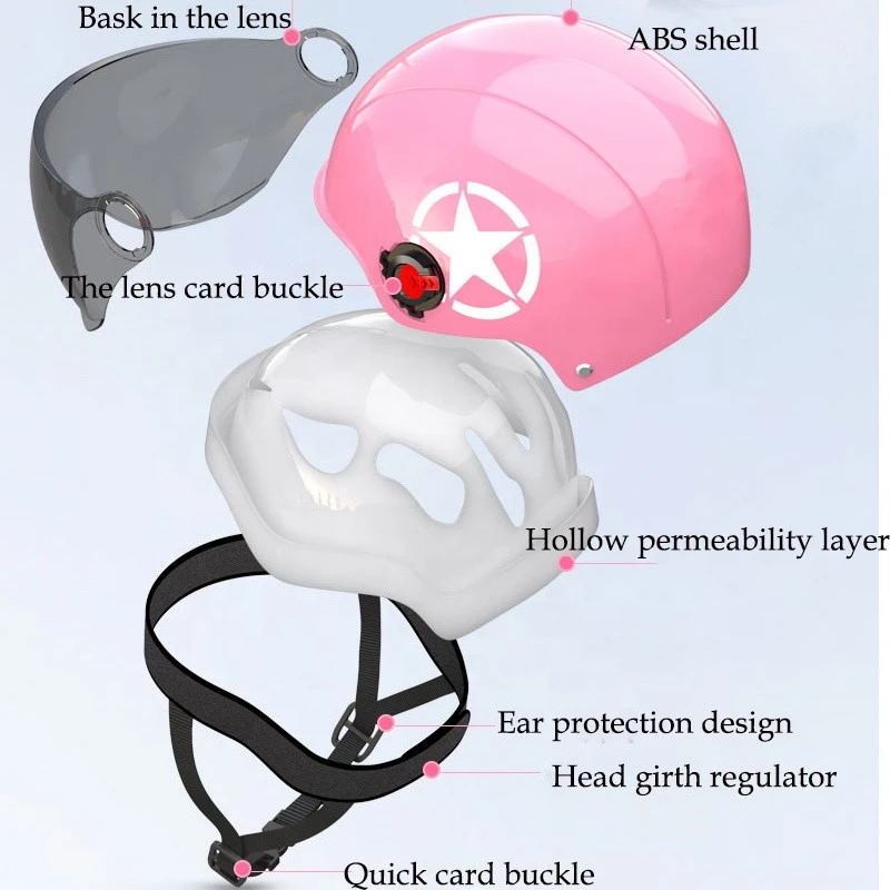 2020 newest half face helmet ABS Full face motorcycle helmet