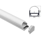 2020 round cover led aluminium profile strip aluminum profile