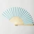 Import 2021 custom printed logo personalized bamboo paper and fabric folding hand fans from China