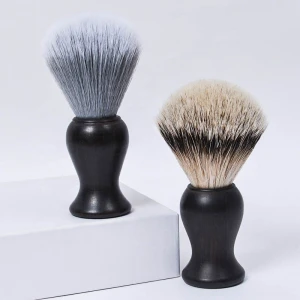 2021 DM wooden handle shaving brush china shaving brushes with logo free samples