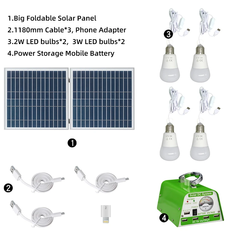 2021 Hot Sale High Efficient Solar Panel 30watt Portable Home Solar Power System