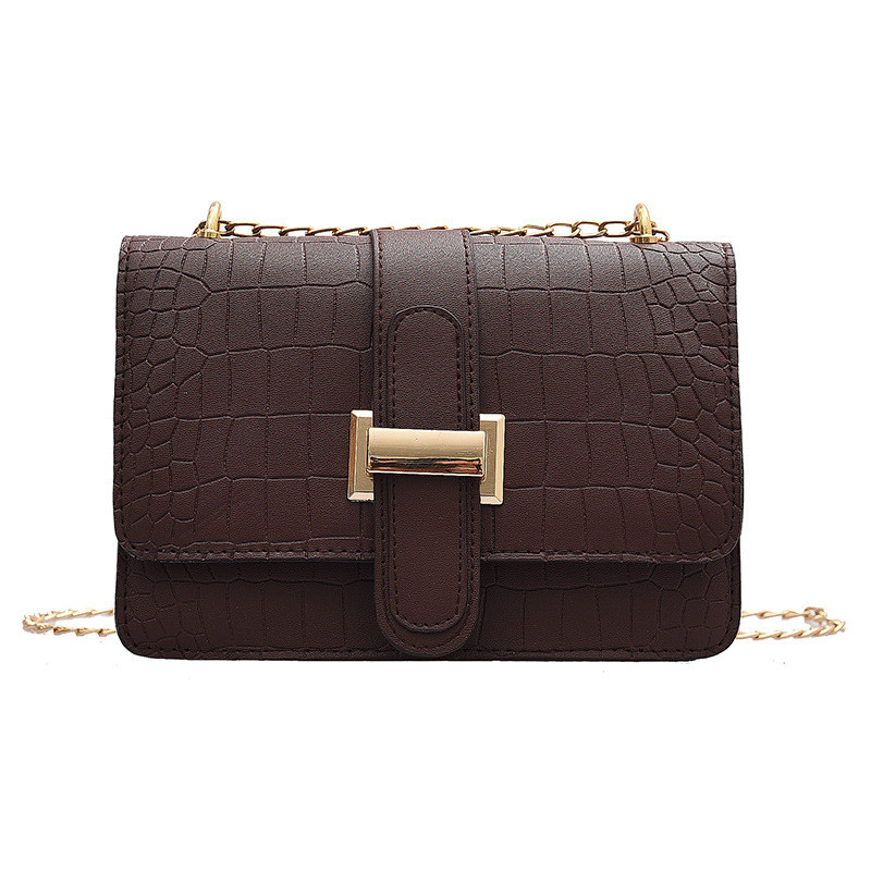 Buy 2021 New Arrival Retro Crocodile Pattern Flap Handbag Elegance ...