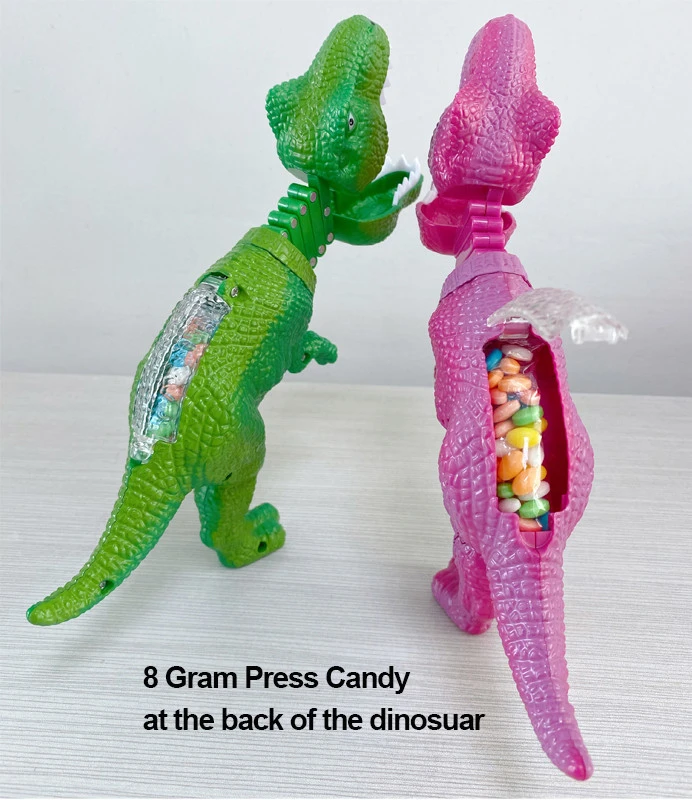 2021 New Toy Candy Wholesale Spring Dinosaur Confectionery Sweets Candy Toys Caramelos y Dulces