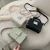 Import 2021 new trendy mini women pu leather handbag ladies shoulder crossbody box bag girls square purse with rivet lock from China