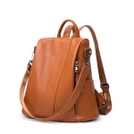 2021Genuine Leather Fashion All-Matching First Layer Cowhide Backpack Student Backpack