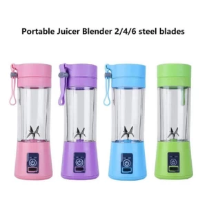 2022 New  portable Juicer Blender Freshly squeezed juice mixer Rechargeable portable Blender, 6 blades mini juicer