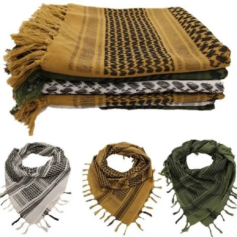 2024 new design Custom shawl Arab dust-proof outdoor stylish polyester fiber commuter fashions Tactics Muslim headscarf  hijab