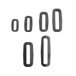 20~51mm Plastic Bag Webbing Adjustment Connecting Buckle Buckle Second Gear Buckle Curved Square Buckle
