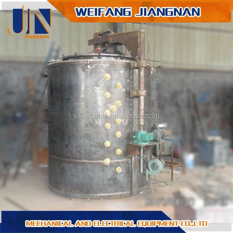 20T Single Chamber Melting Furnace With Vortex Well For Smelting Aluminum Scrap