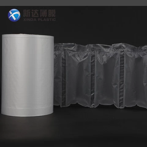 20x10cm 20mic E-commerce Used Stuffing Air Filled Cushioning Bag 700m Per Roll Protective Film PE 20 Micron 50 Rolls