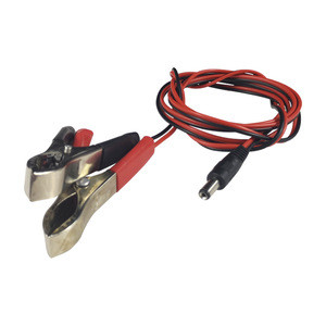 2.1 5.5MM to Alligator Clip DC Power Automotive Connector Extention Cable