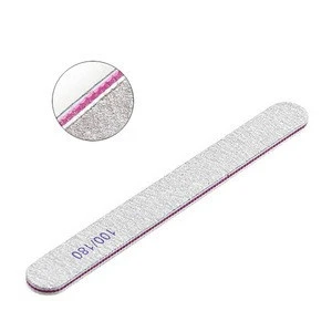 25Pcs/pack Half Moon Nail File Buffing 100/180/240 Washable Sandpaper Nail Buffer Manicure Pedicure Accessoires Tool