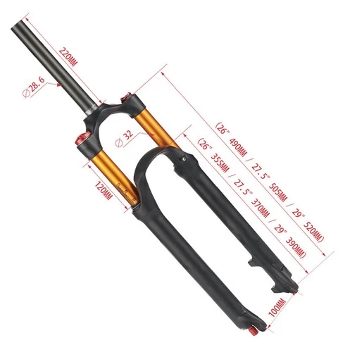 26 27.5 29 Er Bicicletas Mountain Bike Suspension Bicycle Fork 20 Inch, Hot Selling Professional Bicycle Fork
