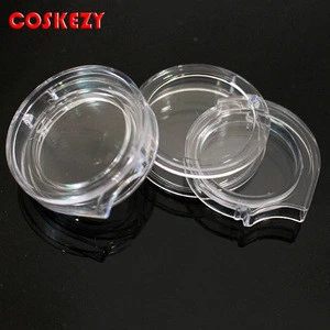 2ml clear plastic case for eye shadow, mini 2g plastic pot for cosmetics, 2ml small container for lip balm
