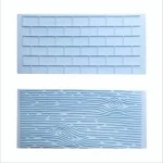 2PCS/Set Tree Bark Brick Wall Bakeware Tools Silicone Food Grade Texture Kitchen Accessories Cake Decorating Gadget Fondant Mold