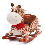 3.5 kg for baby wooden animal plush rocking horse chair