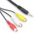 Import 3.5mm to 3 rca stereo audio cable rca plug extension cable from China