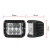 Import 36W amber red blue white dual side shooter 4 inch square driving strobe light led flash light led offroad light from China