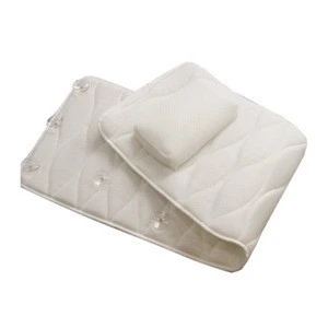 3D mesh  baht pillow  Spa cushion with suction cups  comfortable  Bath Tub cushion