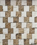 3d  pvc  wall panels Waterproof wall  Panel 1200mm*10mm tile effect   PVC  Surface