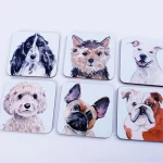 3mm Hot Sale MDF Coaster With Cork Wood Mug Set Bar Accessories Coasters Drink