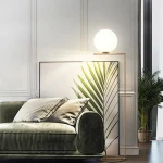3w led e27 e14 hotel egg shaped glass ball floor lamp for living room