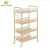 Import 4 Tier Basket Storage Rack Rolling Organizer Shelves Home Bathroom Office Kitchen Trolley Cart from China