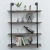 Import 4 Tier kitchen Living Room Decorative water pipe shelf industrial iron pipe shelf from China