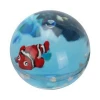 45mm Plastic TPU Promotion Gifts Ocean Park Nimo Fish Sparkle Shining Glitter Sequin Floating bouncing ball with liquid water