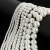 Import 4mm Anti-Flash White Tiny Satin Luster Glass Pearl Bead Round Loose Spacer Beads for Jewelry Making from China